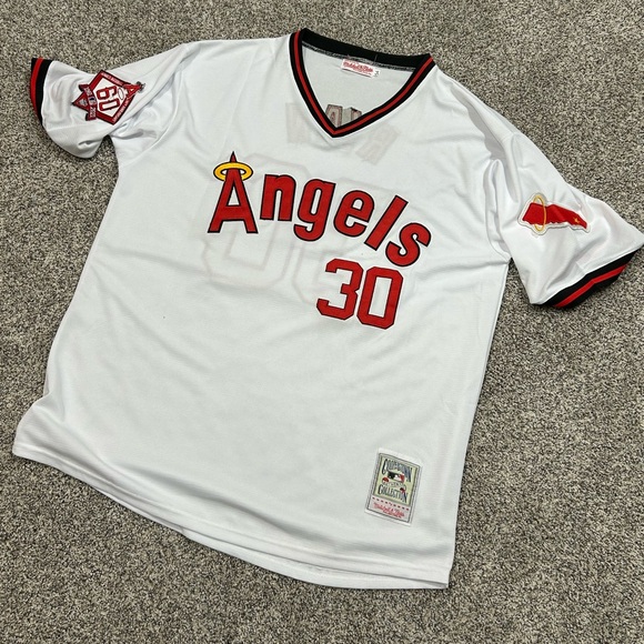 Mitchell & Ness Other - White Nolan Ryan Throwback Angels Jersey Size 54
